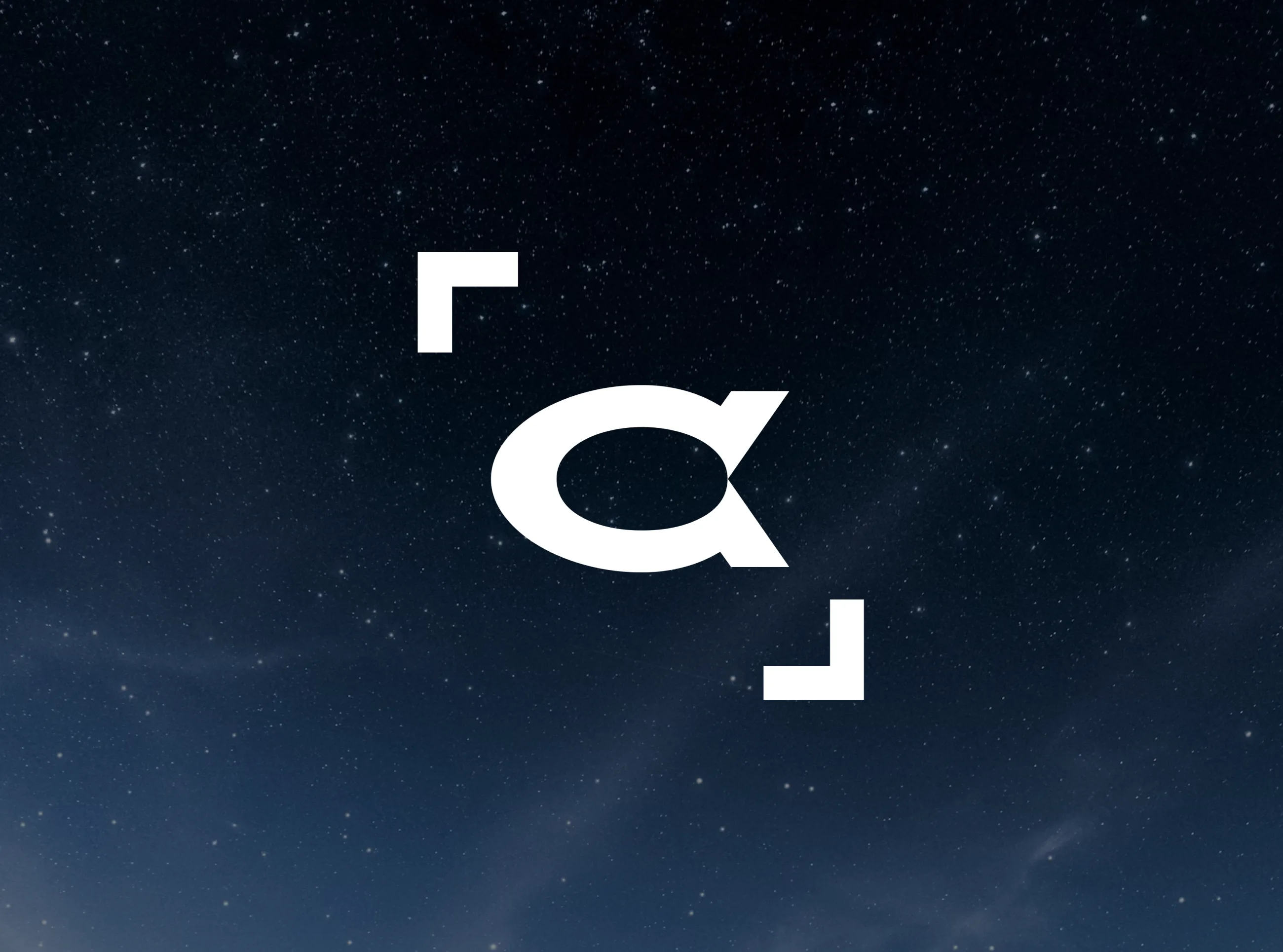 Alpha DEX, знак на тёмном космическом фоне